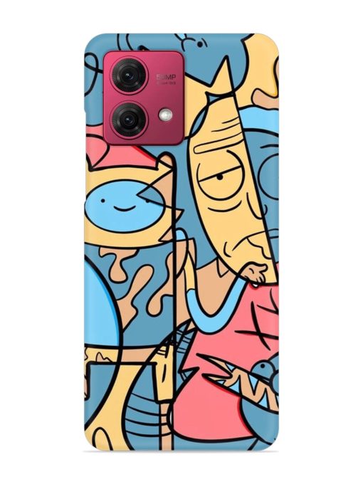 Silly Face Doodle Snap Case for Motorola Moto G84 (5G) Zapvi