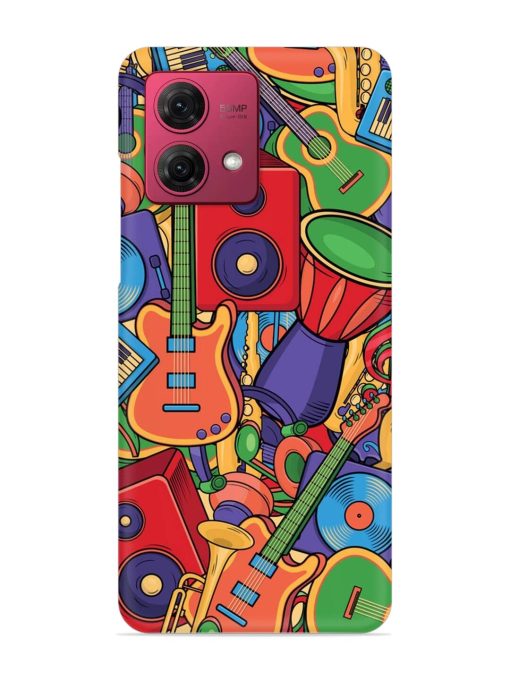 Colorful Music Art Snap Case for Motorola Moto G84 (5G) Zapvi