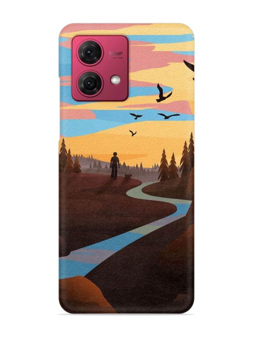 Natural Landscape Art Snap Case for Motorola Moto G84 (5G) Zapvi