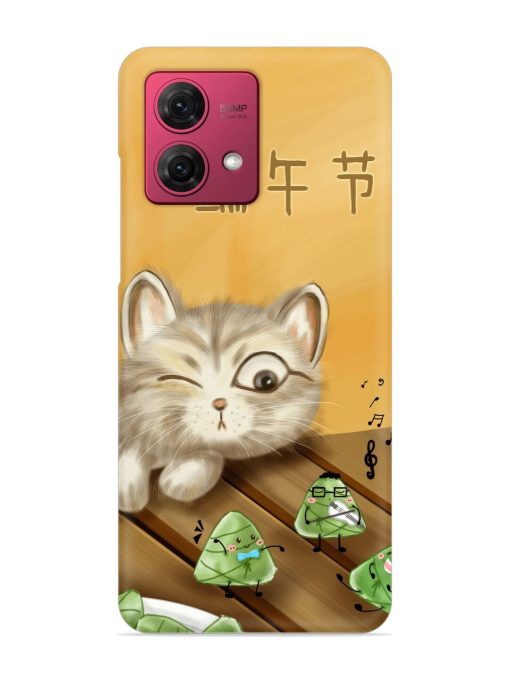 Cat Scorpion Dancing Snap Case for Motorola Moto G84 (5G) Zapvi