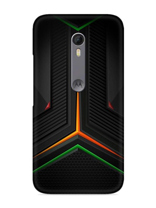 Orange Triangle Light Snap Case for Motorola Moto X Style Zapvi