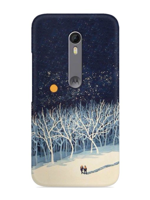 Full Moon Snowshoe Tour Snap Case for Motorola Moto X Style Zapvi