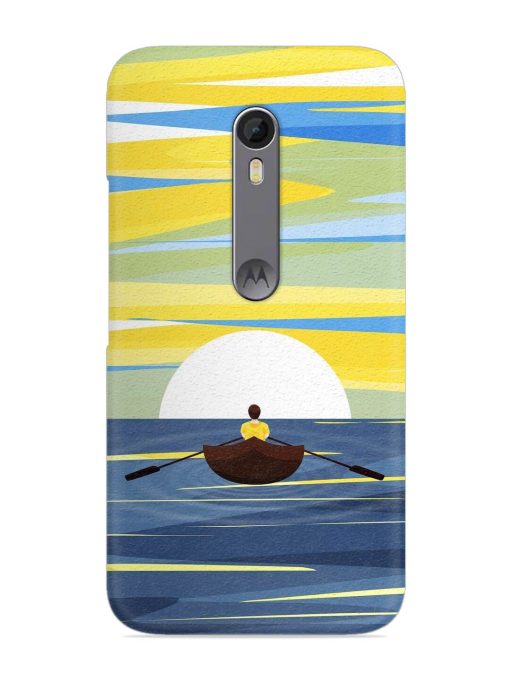 Rowing Person Ferry Paddle Snap Case for Motorola Moto X Style Zapvi