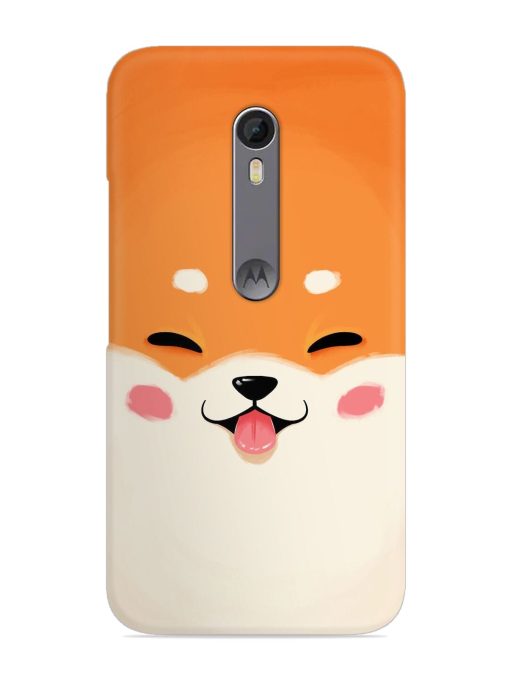 Cute Dog Face Vector Snap Case for Motorola Moto X Style Zapvi