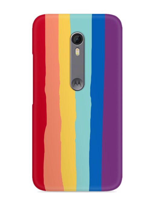 Rainbow Genuine Liquid Snap Case for Motorola Moto X Style Zapvi