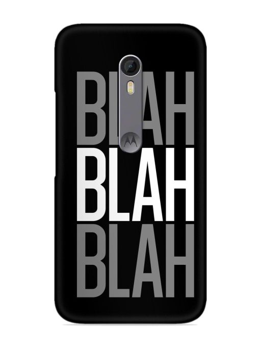 Blah Blah Blah Wallpaper Snap Case for Motorola Moto X Style Zapvi