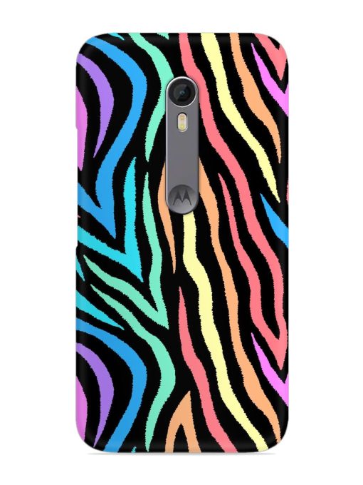 Colorful Abstract Zebra Snap Case for Motorola Moto X Style Zapvi