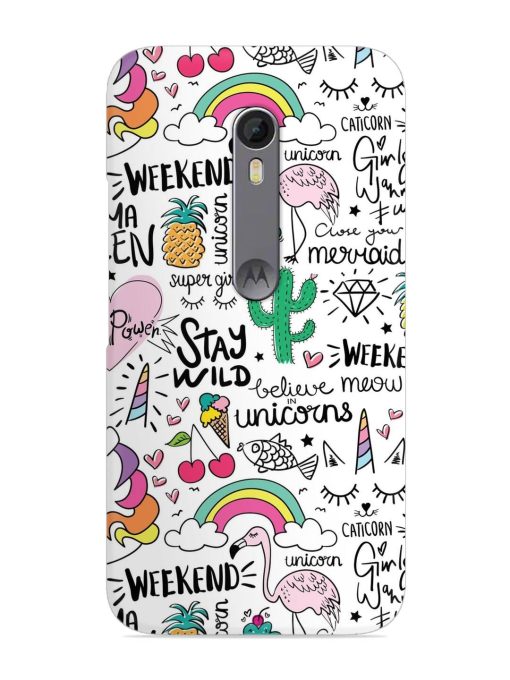 Unicorn Ice Cream Snap Case for Motorola Moto X Style Zapvi