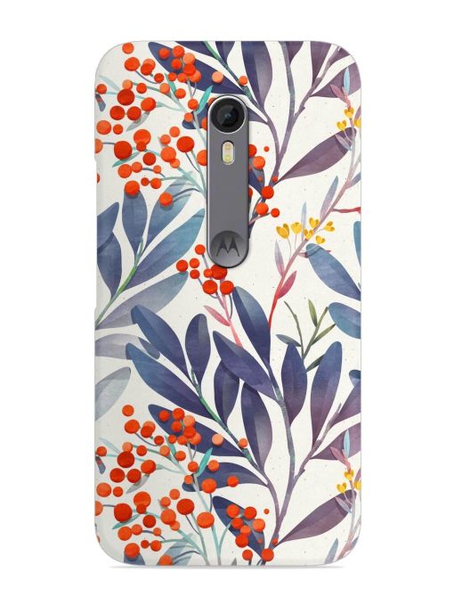 Seamless Floral Pattern Snap Case for Motorola Moto X Style Zapvi