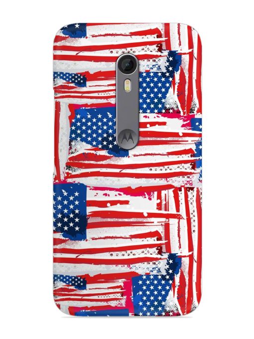 Usa Flag Seamless Snap Case for Motorola Moto X Style Zapvi