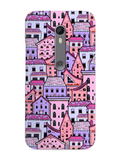 Seamless Pattern Houses Snap Case for Motorola Moto X Style Zapvi