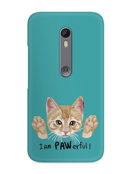 Typography Slogan Cat Snap Case for Motorola Moto X Style Zapvi