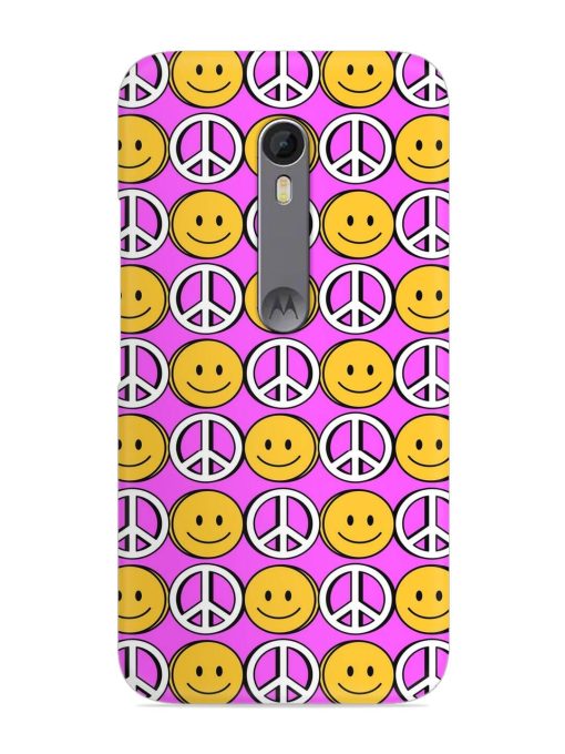 Smiley Face Peace Snap Case for Motorola Moto X Style Zapvi