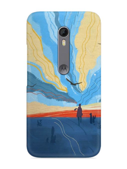 Minimal Abstract Landscape Snap Case for Motorola Moto X Style Zapvi