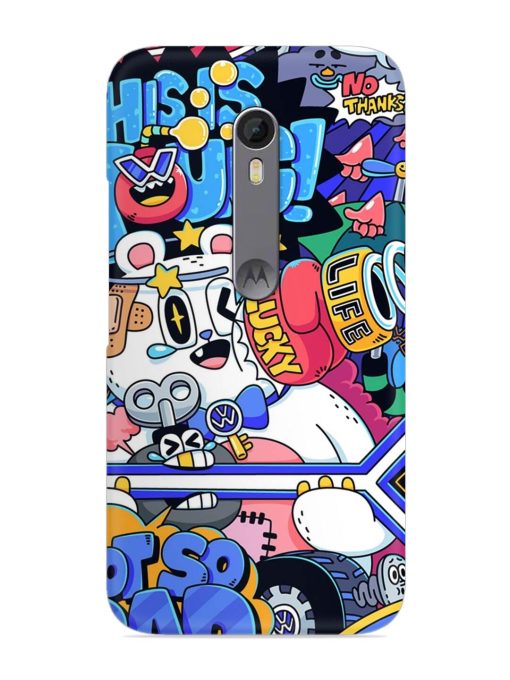 Universal Doodle Snap Case for Motorola Moto X Style