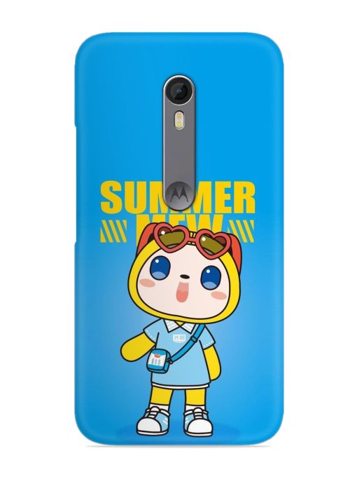 Summer Mew Cartoon Snap Case for Motorola Moto X Style Zapvi