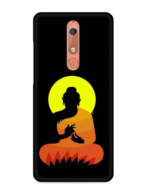 Buddha Art Black Snap Case for Nokia 5.1 Zapvi