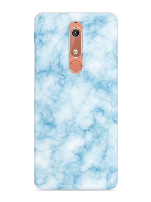 Blue White Natural Marble Snap Case for Nokia 5.1 Zapvi