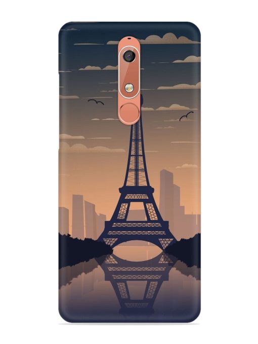 France Paris Eiffel Tower Gradient Snap Case for Nokia 5.1 Zapvi