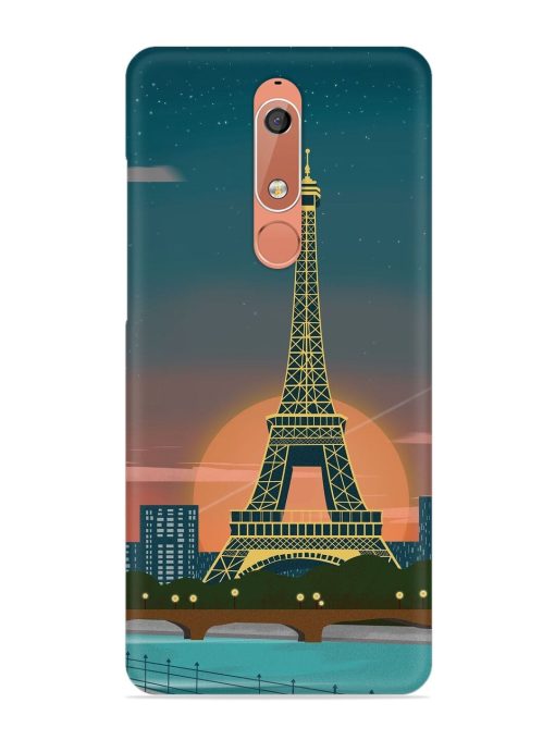 Scenery Architecture France Paris Snap Case for Nokia 5.1 Zapvi