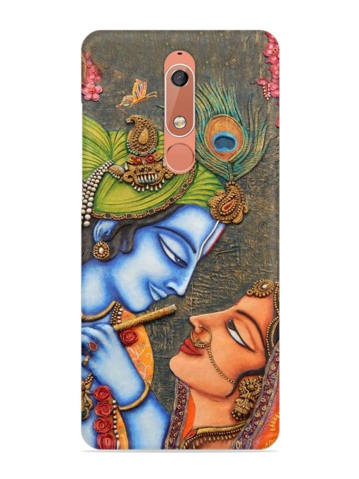 Lord Radha Krishna Flute Art Snap Case for Nokia 5.1 Zapvi