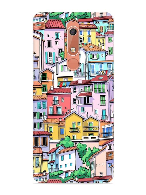 Europe Old Town Snap Case for Nokia 5.1 Zapvi