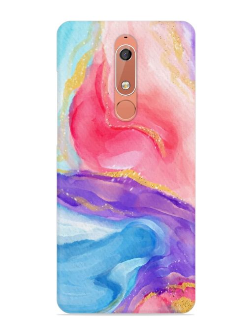 Watercolor Gradient Snap Case for Nokia 5.1