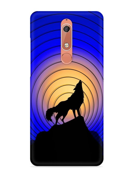 Fox Roaring Design Snap Case for Nokia 5.1 Zapvi