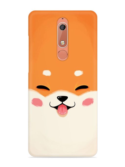 Happy Cat Art Snap Case for Nokia 5.1 Zapvi