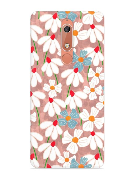 Abstract Petal Flowers Snap Case for Nokia 5.1