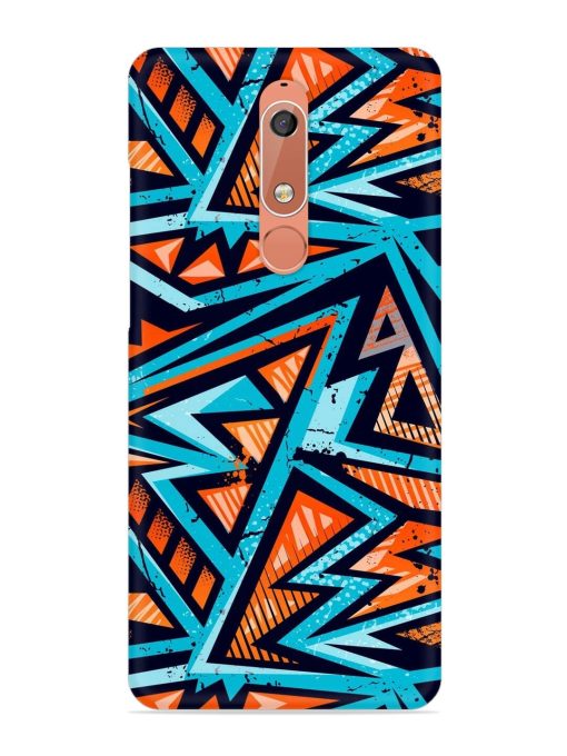 Abstract Seamless Grunge Snap Case for Nokia 5.1 Zapvi