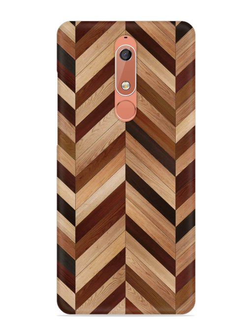 Seamless Wood Parquet Snap Case for Nokia 5.1 Zapvi