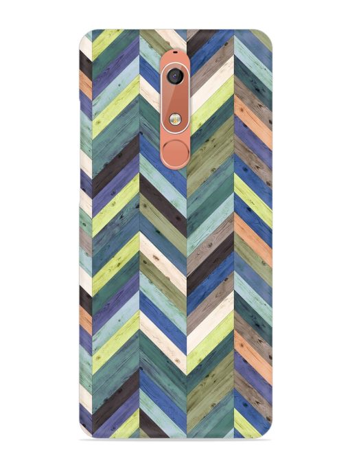 Chevron Random Color Snap Case for Nokia 5.1 Zapvi