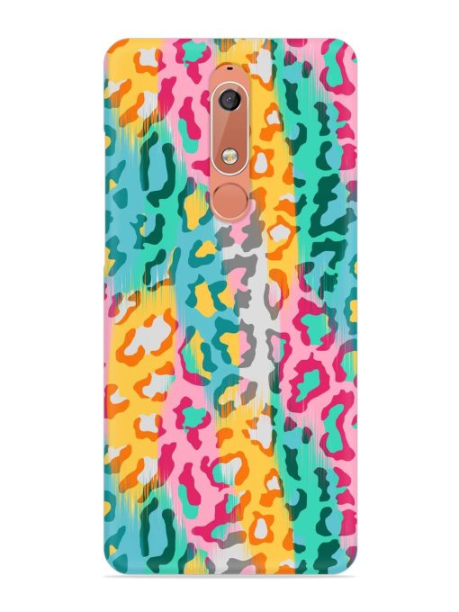 Seamless Vector Colorful Snap Case for Nokia 5.1 Zapvi