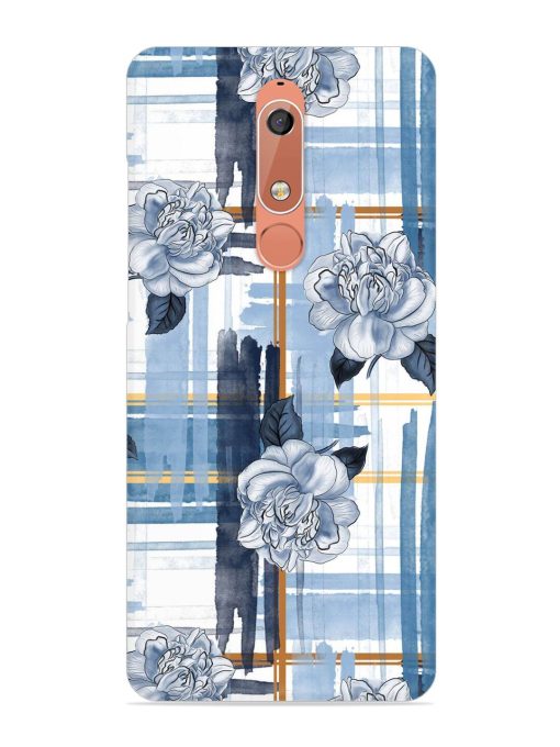 Watercolor Pattern Rose Snap Case for Nokia 5.1