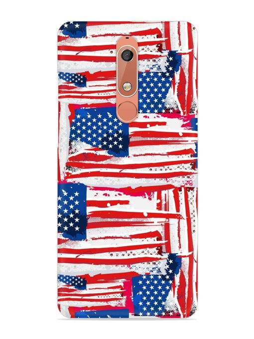 Usa Flag Seamless Snap Case for Nokia 5.1 Zapvi