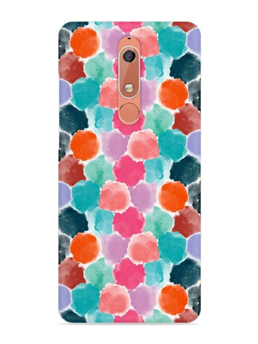 Colorful Seamless Pattern Snap Case for Nokia 5.1 Zapvi