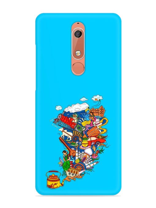 Vector Design Indian Snap Case for Nokia 5.1 Zapvi