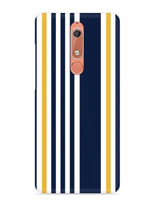 Seamless Stripe Pattern Snap Case for Nokia 5.1