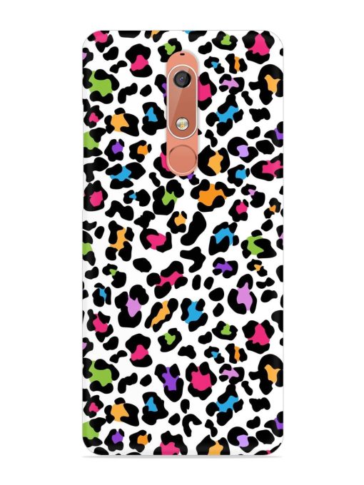 Seamless Leopard Pattern Snap Case for Nokia 5.1