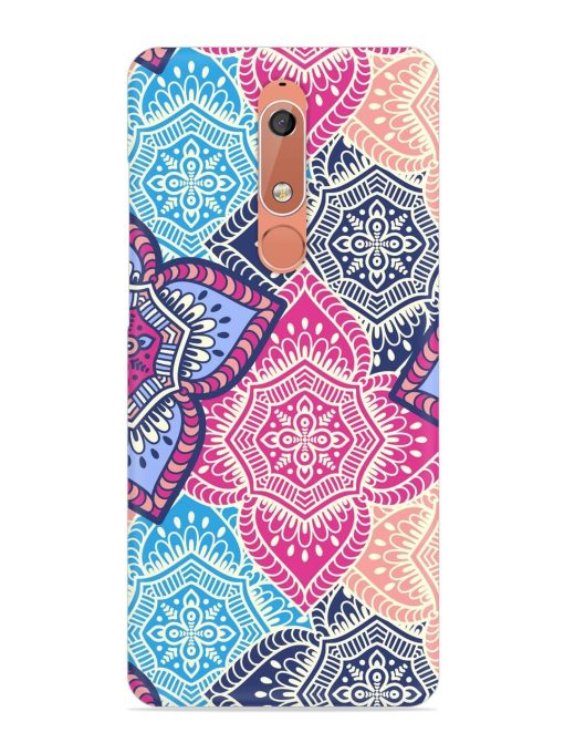 Ethnic Floral Seamless Snap Case for Nokia 5.1 Zapvi