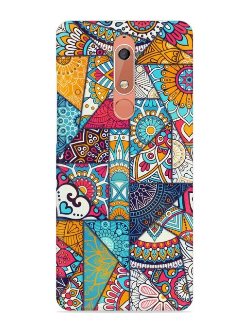 Patchwork Pattern Vintage Snap Case for Nokia 5.1 Zapvi