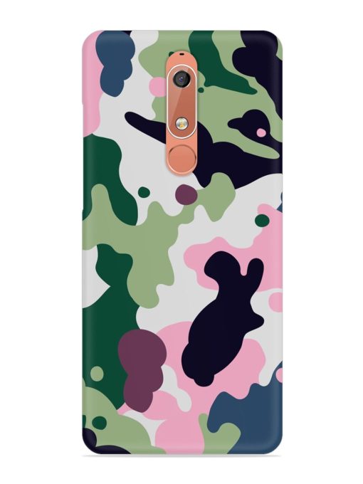 Seamless Funky Camouflage Snap Case for Nokia 5.1 Zapvi