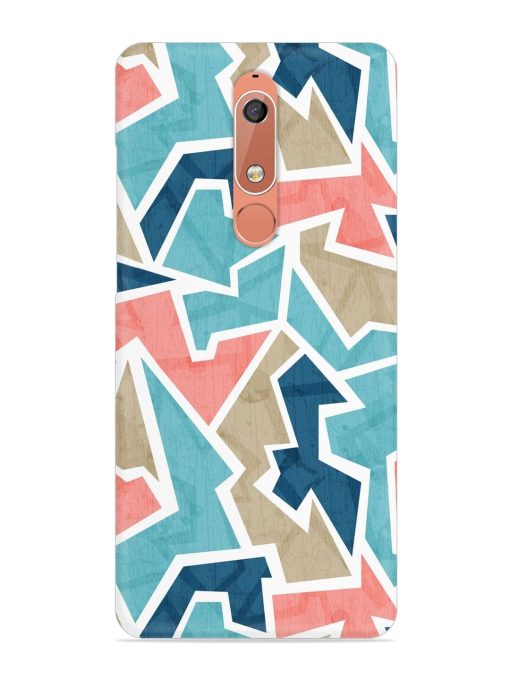 Vintage Geometric Triangle Snap Case for Nokia 5.1