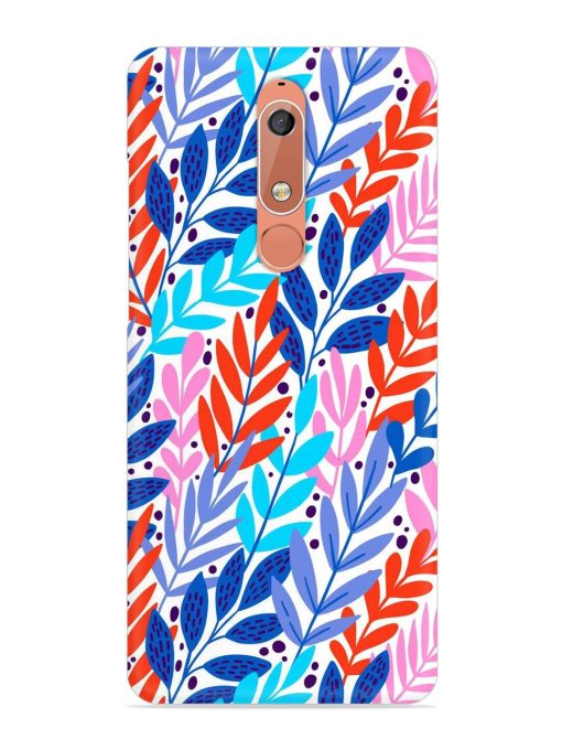 Bright Floral Tropical Snap Case for Nokia 5.1