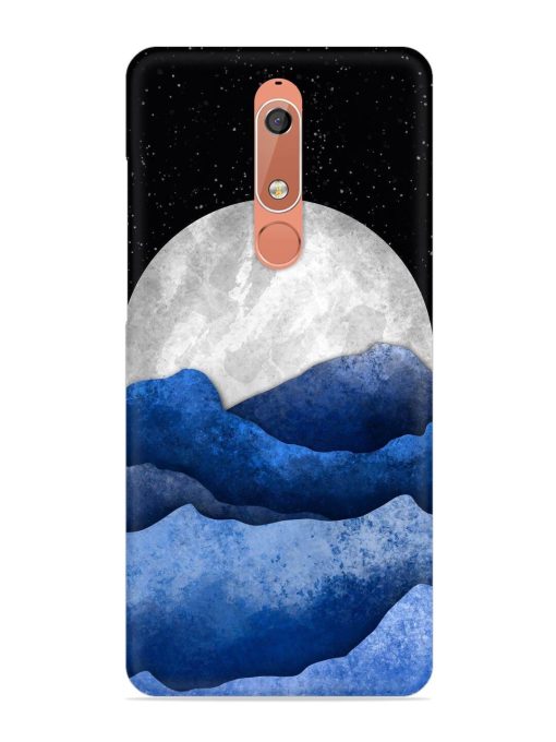 Full Moon Mountain Vector Snap Case for Nokia 5.1