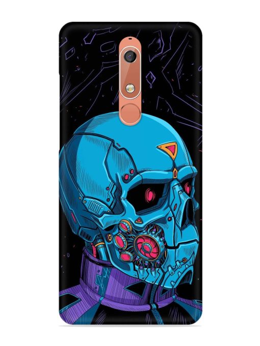 Skull Robo Vector Snap Case for Nokia 5.1 Zapvi