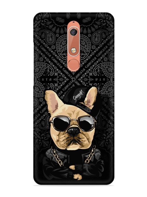 Gangsta Cool Sunglasses Dog Snap Case for Nokia 5.1