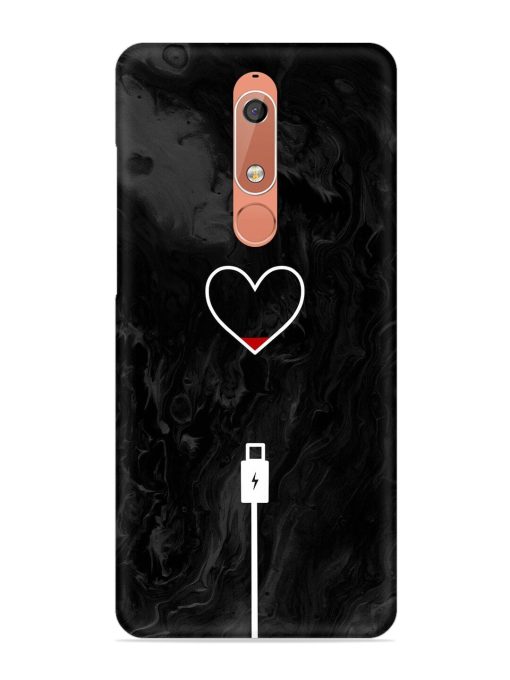 Heart Charging Vector Snap Case for Nokia 5.1 Zapvi