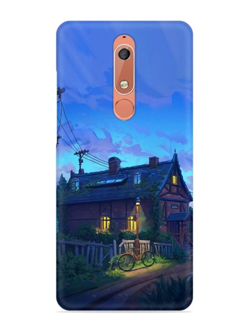 Beautiful Village House Snap Case for Nokia 5.1 Zapvi